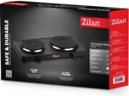 Zilan ZLN2181 Elekticni rešo sa dve ploèe, 2500 W, crna