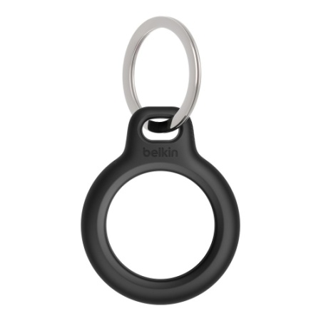 Belkin privezak za ključeve sa metalnim prstenom za AirTag, Crni