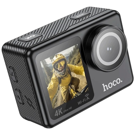 hoco. Sportska kamera, 1.3"/ 2" IPS LCD, 4K UHD, WiFi, microSD - DV101