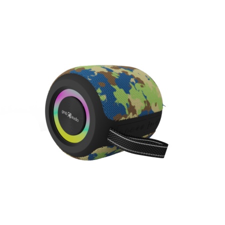SPK-BT-LED-05-CM Gembird Portable Bluetooth RGB LED TWS speaker, 8W, BT, FM, USB, Handsfree, CAMO