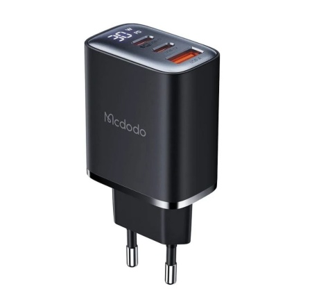 MCDODO CH-2180 ZIDNI PUNJAČ 30W, TIP-C x 2 + USB-A KONEKTORI, Display