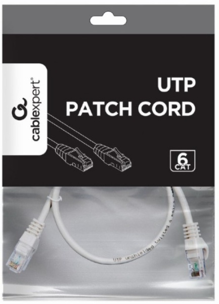 PP6U-CU-0.5M Gembird Mrezni kabl, CAT6 BAKARNI UTP Patch cord 0.5m grey