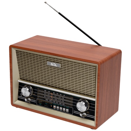 Retro radio prijemnik RRT4B 2x4W, 3,5mm, USB, microSD, Bluetooth, baterija 1300mAh FO