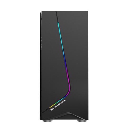 Xigmatek Eros (ATX, USB3.0x1+USB2.0x1, Rainbow LED traka na prednjoj strani , staklo sa bočne strane, ventilator sa zadnje strane