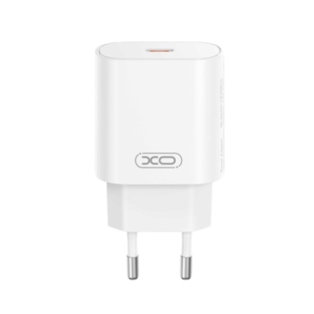 XO Kućni punjač od 25W (USB-C) CE25, Beli (sertifikovan punjač)