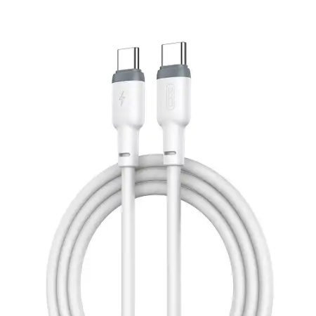 XO Silikonski data kabl NB208B Type-C na Type-C 60W crni