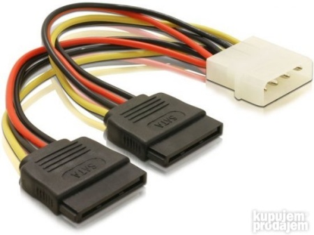 Kabl NEWMB NAPAJANJE Interni Y Racva SATA 0.15m N-YC07 (Molex na 2x SATA)