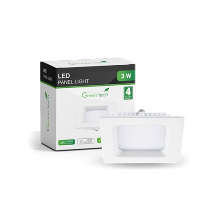 LED PANEL UGR KOC 3W 4200K GREEN TECH