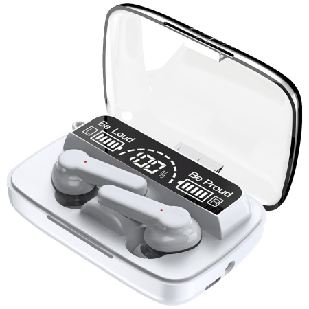 MeanIT Bežične stereo slušalice, Bluetooth v5.3, Bele - TWS B400 White