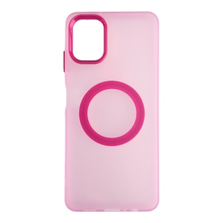 Silikonska futrola Magsafe FLURO COLOR Samsung A06 ROZE