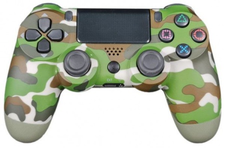 JPD-Wireless-Thrillershock PC/PS4 CAMO GREEN Gembird Bezicni gamepad sa dvostrukom vibracijom v2