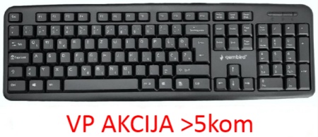 KB-U-103-YU ** Gembird Standardna tastatura SRB (YU) layout black USB (404)