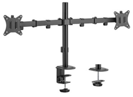 MA-D2-01 Gembird Podesivi dupli stoni drzac za monitor, tilt, 17-32 max.2x9kg