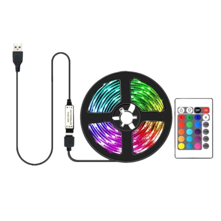 PROSTO LTK5050/30RGB-RC/2 Set RGB LED trake sa daljinskim upravljaèem, USB/5V, 2m