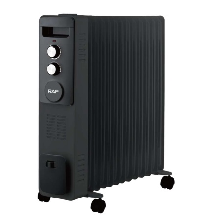 RAF R.1338B ULJNI RADIJATOR SA VENTILATOROM 13 REBARA CRNI 2900W