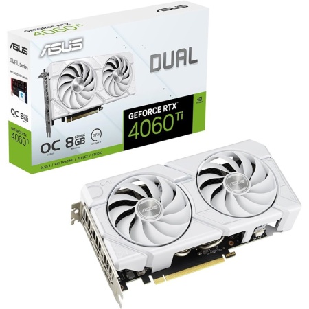 SVGA PCIE ASUS DUAL-RTX4060TI-O8G-EVO WHITE GDDR6 8GB 128bit