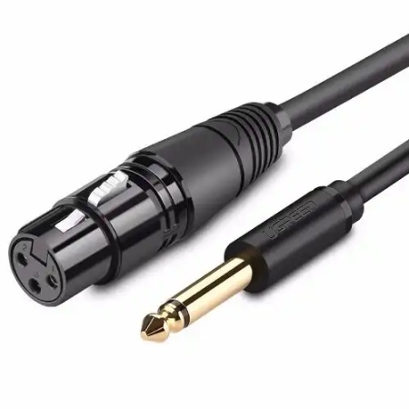 Ugreen AV131 kabl za mikrofon 6.35mm M. na XLR F 2m