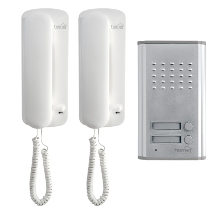 Zicni interfon DP012, dve unutrasnje slusalice, Max 450m - Img 1