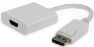 A-DPM-HDMIF-002-W Gembird DisplayPort v1 to HDMI adapter cable, white FO - Img 2