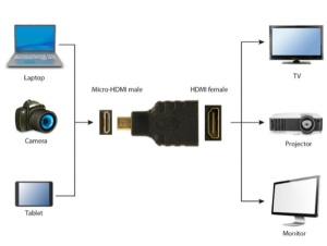 A-HDMI-FD Gembird HDMI (A female) to micro-HDMI (D male) adapter - Img 3