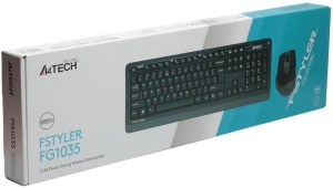 A4-FG1035 A4Tech Fstyler Bezicna tastatura YU-LAYOUT + bezicni mis USB, Grey - Img 2