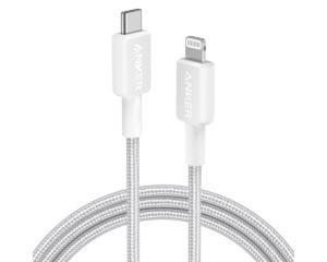 ANKER 322 USB-C to Lightning Cable 3ft White