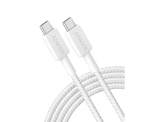 ANKER 322 USB tip-C na USB tip-C kabl M/M 0.9m, 60W, pleteni, beli