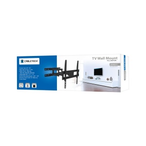CABLETECH Zidni zglobni nosač za TV 26-55", crne boje sa tiltom UCH0217 - Img 4