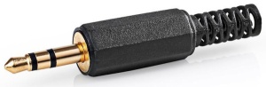CAVC22900BKG Audio konektor, Ravni, Muški, Pozlaceni, Lemljenje, Preènik ulaza: 4,0 mm,PVC, 1 kom - Img 2