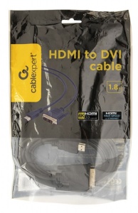CC-HDMI-DVI-6 Gembird HDMI to DVI male-male kabl 1,8m - Img 1
