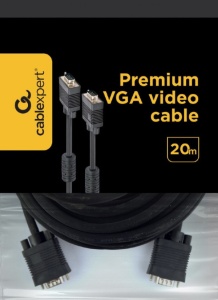 CC-PPVGA-20M-B Gembird VGA to VGA kabl black 20m - Img 2