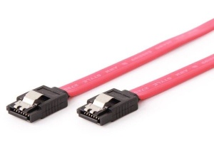 CC-SATAM-DATA Gembird Metal clips, Serial ATA data kabl flat 0.5m - Img 2