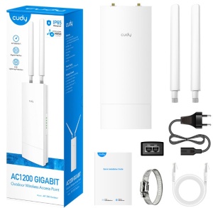 Cudy AP1300 Outdoor AC1200 Gigabit Wireless Access Point, MU-MIMO/OFDMA, Mesh, IP65 - Img 2