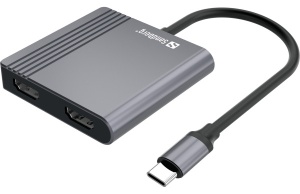 Docking station Sandberg USB-C Dock 2xHDMI+USB+PD 136-44 - Img 1