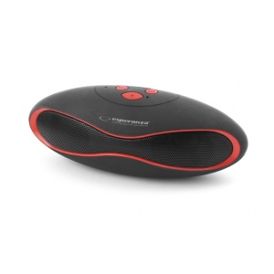ESPERANZA EP117KR BEZICNI ZVUCNIK BLUETOOTH, MIKRO SDMP3 PLAYR CRNO-CRVENI - Img 1