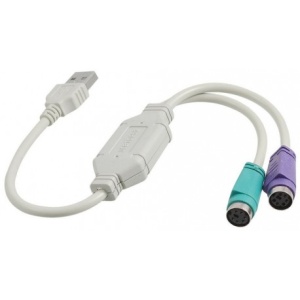FAST ASIA Adapter USB (M) - 2xPS/2 za miša i tastaturu (F) beli - Img 2