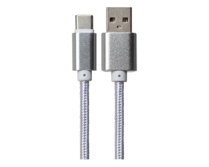 FAST ASIA Kabl USB 2.0 Tip-A na Tip-C 1m (srebrni)
