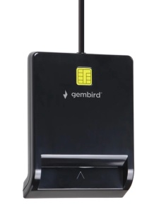 FD2-SCR Gembird Smart card reader USB 2.0 Citac za licne karte, saobracajne, bankarske - Img 1