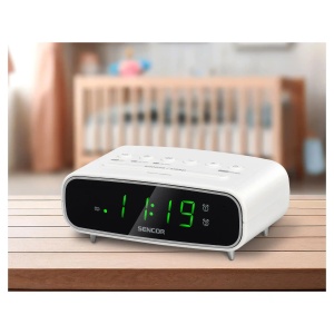 Fm radio sa digitalnim prikazom vremena SENCOR SRC 2600 W beli - Img 4