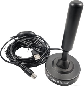 GMB-533USB **Gembird Antena sobna/spoljna sa pojacalom, UHF, dobit 21dB, visina 15cm, USB, 5m (479) - Img 3