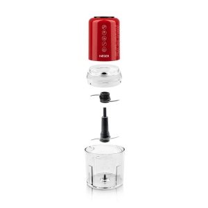 HAEGER CH-50W.009A SECKALICA 0,5L 500W 4 SEČIVA CRVENA - Img 2