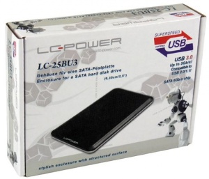 HDD Rack LC Power 2.5" LC-25BU3 SATA Black USB3.0 - Img 1