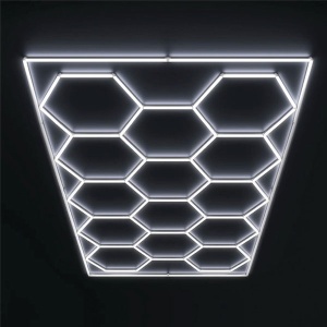 Hexagon Led tube 14 heads 6500K 706W lights tube: 1200mm 12pcs+ 440mm 57pcs 100-110LM/W - Img 3
