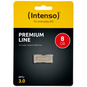 (Intenso) USB Flash 8GB Hi-Speed USB 3.0 up to 100MB/s, Premium Line - USB3.0-8GB/Premium Line - Img 1