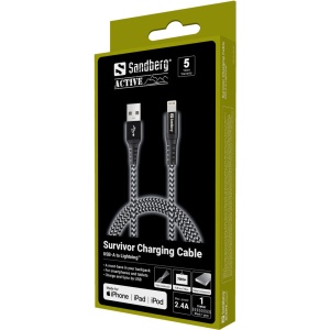Kabl Sandberg Survivor 441-35 USB-A/Lightning 1m - Img 2