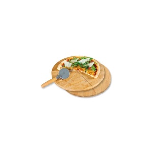 KESPER KSP58465 DASKA ZA PIZZU SET 2 KOM BAMBUS 32 CM SA TOČKIĆEM ZA SEČENJE - Img 3