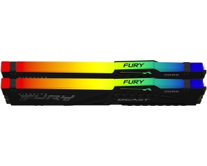 KINGSTON DIMM DDR5 64GB (2x32GB kit) 6000MT/s KF560C30BBEAK2-64 FURY Beast RGB Black EXPO