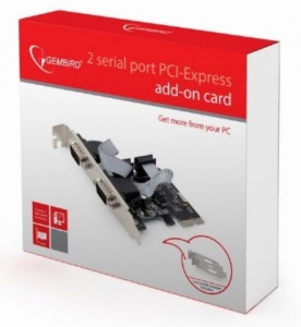 Kontroler PCI-E Gembird SPC-22 2x Serial port - Img 2