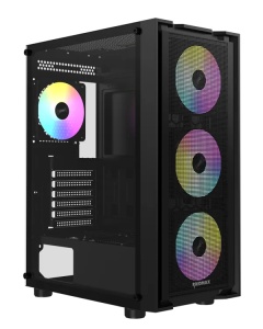 Kuciste Raidmax Vector 216 Black 4 x RGB fan/Window/650W