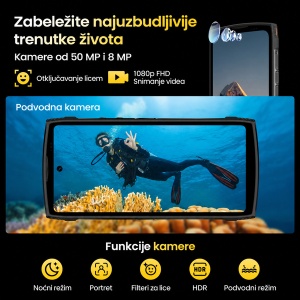 Lagenio Panther2 Pro white silver 4G/Octa-Core/6.7" HD+/120Hz/8GB+256GB/50MP+2MP/8MP/5150mAh - Img 3